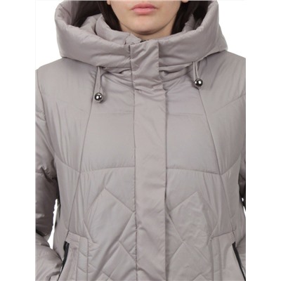 TR-2303 GRAY BEIGE Пальто зимнее женское (верблюжья шерсть)