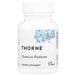 Thorne, пиколинат хрома, 500 мкг, 60 капсул