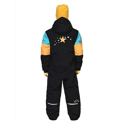 Комбинезон T-9080 Черный-голубой