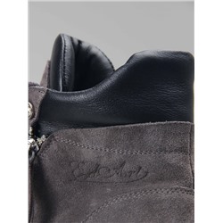Ботинки ED'ART 261.uno2'bl. серый замок замша