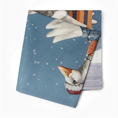 Полотенце кухонное новогоднее «Этель» Holiday, 40×73 см, 100% хлопок, саржа 190 г/м²