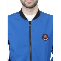 EM25056-2 BLUE Куртка-бомбер мужская демисезонная (100 гр. синтепон)