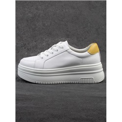 03-YC457-2 WHITE Кроссовки женские (натуральная кожа)