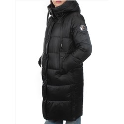 9116 BLACK Пальто зимнее женское (холлофайбер 200 гр.)