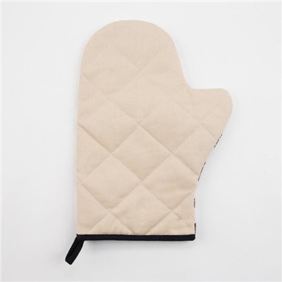 Варежка - прихватка «Этель» Healthy life, 20×28 см, саржа, 100% хлопок, ватин 250 г/м²