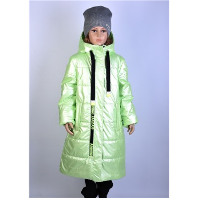 2108 Пальто на синтепоне Салат/150