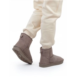04-PF5854-4 GRAY/BEIGE Угги женские (натуральная замша, 100% шерсть)