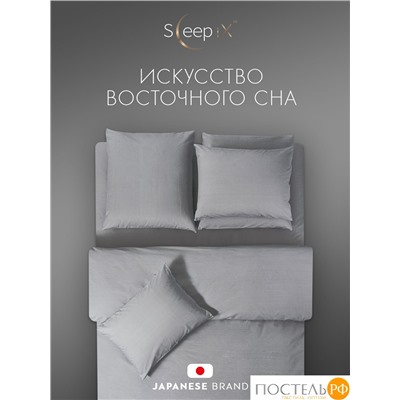 SLEEP IX САКАИ сер Простыня на резинке 180х200х25-1, 1 пр., хл