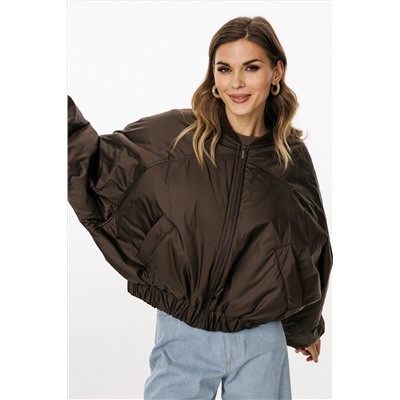 Куртка EOLA 3034.1 шоколад/т.изумруд