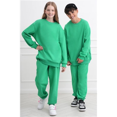 Костюм для девочки оверсайз из футера трехнитки Happyfox