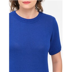 Джемпер вязаный василькового цвета