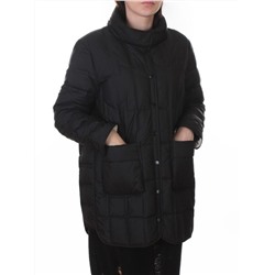 H24-328 BLACK Куртка пуховая облегченная женская (белый утиный пух)