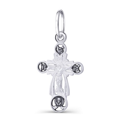 Крест из серебра литье частичное чернение