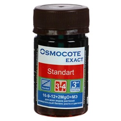 Удобрение Osmocote Exact Standard=3-4 месяца длительность действия, NPK 16-9-12+2MgO+МЭ 50 мл