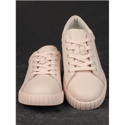 05-PDA175-3 BEIGE/PINK Кроссовки женские (натуральная кожа)