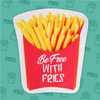 Полотенце пляжное «Этель. Картошка фри», 130×150 см