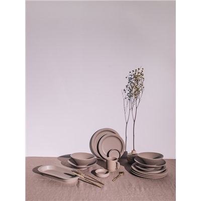 Соусники Magistro Jarwah Lausanne, 100 мл, 9.5×2.4 см, набор 4 шт., фарфор, бежевые