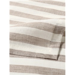 Дорожка на стол Этель Soprano 40×146 см, лён 100%, 180 г/м², белая/серая