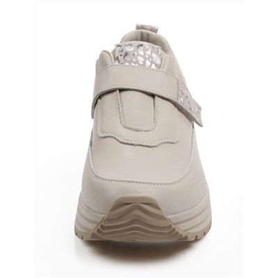 03-A1012-2 BEIGE Кроссовки женские (натуральная кожа)