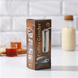 Кофемолка механическая Magistro Rodeo, 6×6×16.5 см керамический механизм