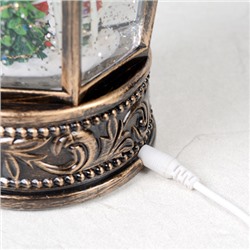 Светильник настольный новогодний 12х11х26 см / NG206-9 /уп 12/ музыкальный