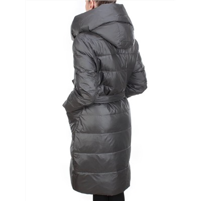 2237 DARK GRAY Пальто женское зимнее AKIDSEFRS (200 гр. холлофайбера)