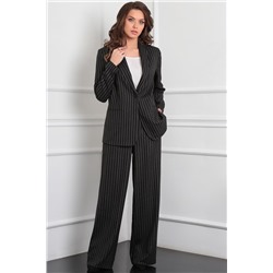 LeNata 32285 полоска-на-черном, Брюки,  Жакет,  Топ