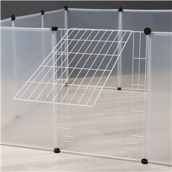 Вольер 12 секций пластиковый, (звено 50×70 см), белый
