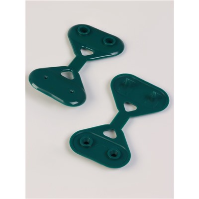 Клипса садовая «Трио», для крепления затеняющей сетки, пластиковая, в наборе 20 шт., зелёная, Greengo