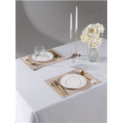 Набор салфеток «Этель» Kitchen, 30×40 см - 2 шт., 100% хлопок, саржа 220 г/м², бежевый