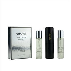 Набор духов 3х20мл Chanel Egoiste Platinum Edt