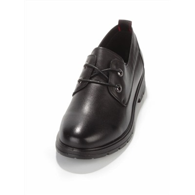 03-5077 BLACK Полуботинки женские (натуральная кожа)
