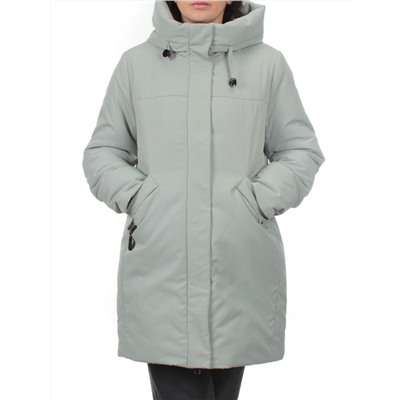 M-23169 GRAY/GREEN Пальто зимнее женское (верблюжья шерсть)