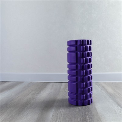 Ролик массажный спортивный Woohooo BRICK 33x14/ фиолетовый/уп10