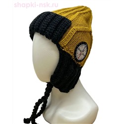 7987 Ушанка для мальчика флис (50-54)