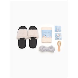 Набор подарочный «Этель» Love yourself, полотенце, тапочки, повязка на голову