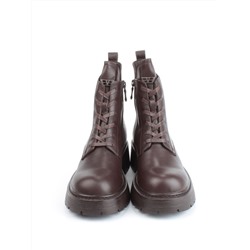 04-M3-1483 BROWN Ботинки зимние женские (натуральная кожа, натуральный мех)