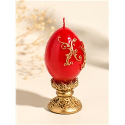 Свеча декоративная «Пасхальное яйцо вензельное», 4.5×10 см, 85 г