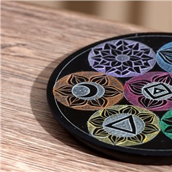 Подставка для благовония «7 чакр», 12.5 см, камень