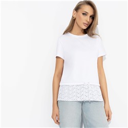 Футболка комбинированная, Романтика с перчинкой