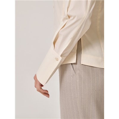 Блузка с длинными рукавами в цвете экрю