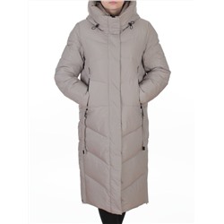 A73 GRAY/BEIGE Пальто зимнее женское (200 гр. холлофайбер)