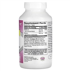 21st Century, 600+D3, добавка с кальцием и витамином D3, 400 таблеток