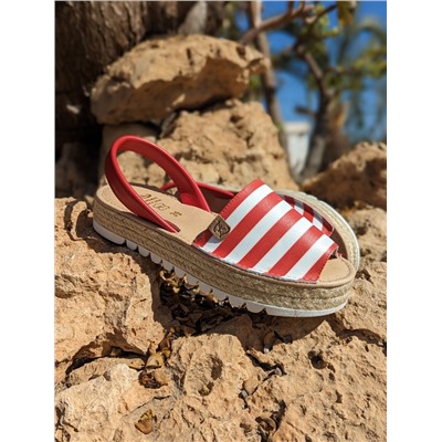 AB. ZAPATOS • 408 • ROJO-BLANCO РАСПРОДАЖА