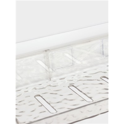 Полки для ванной настенные, 2 шт., прозрачные