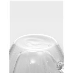 Кружка с двойными стенками Magistro «Сердце», 150 мл, 11×8×7.5 см, стекло, прозрачная