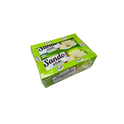 Нежные хрустящие вафли со вкусом молодого кокоса от Sando Coconut Creme Wafers 3.5 гр x 12 шт