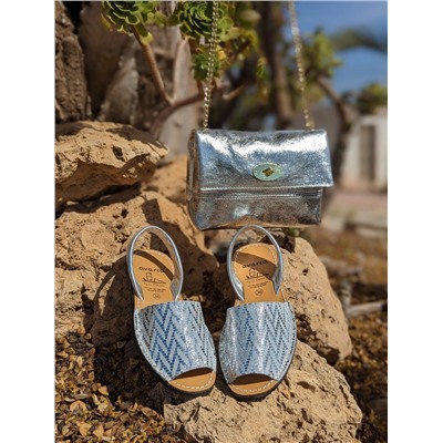 Avarca menorquina · 391 AV+PELLE-007-17 plata