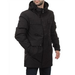 2185 BLACK Куртка мужская зимняя облегченная (130 гр. холлофайбер)