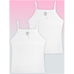 4212-01 Майка для девочки белая (BAYKAR)